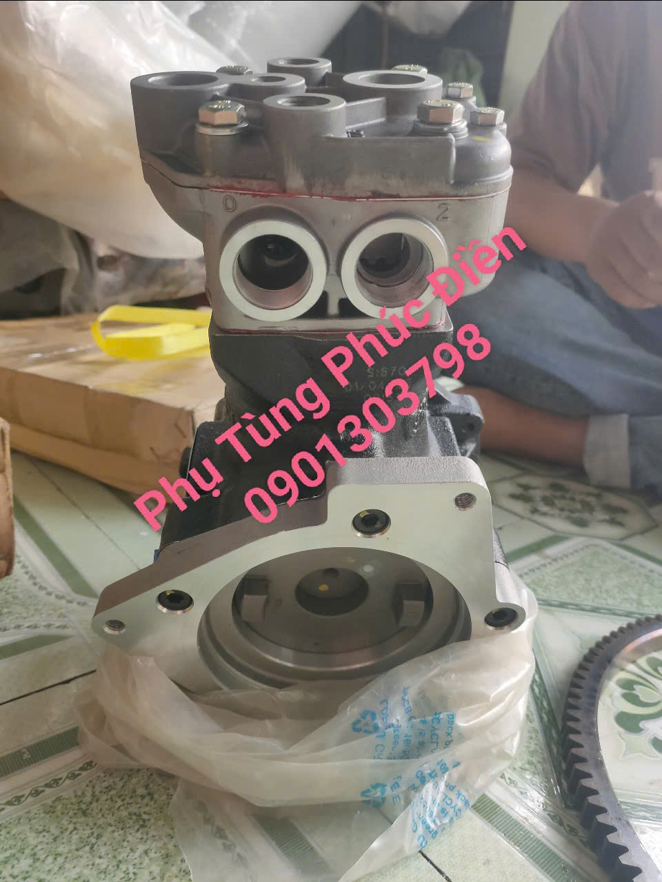 bơm hơi fuso fi 7 tấn ấn độ chính hãng